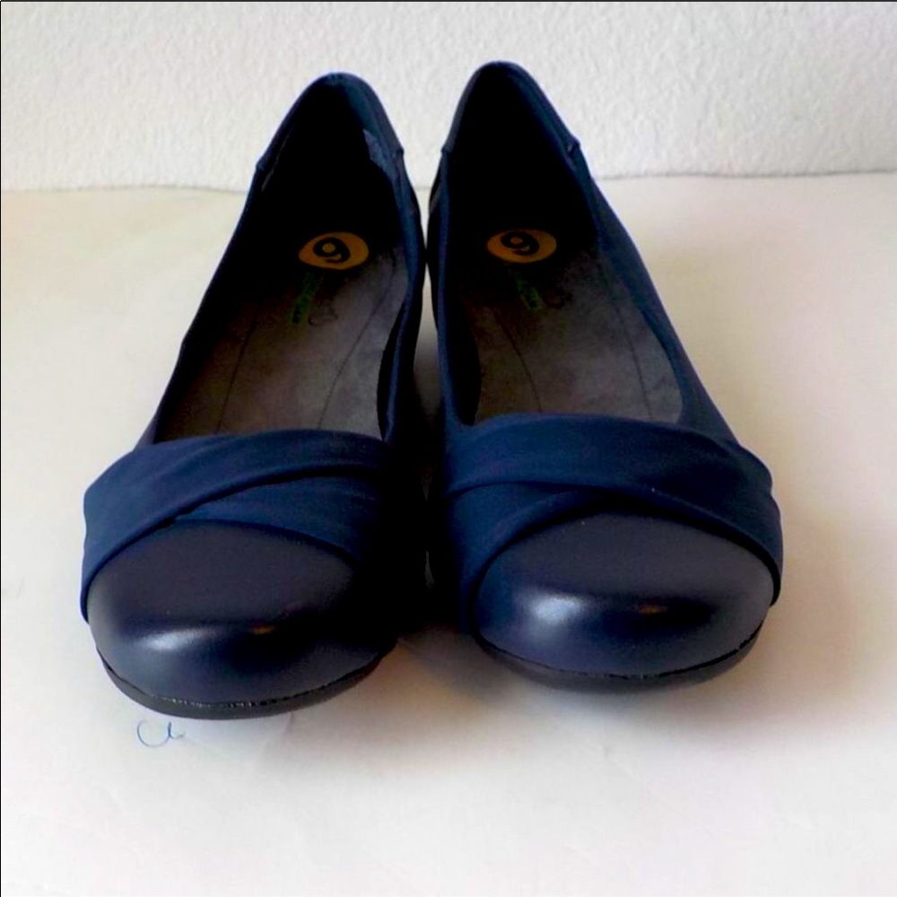 Baretraps Wedge Pumps Shoes Navy Blue 9M